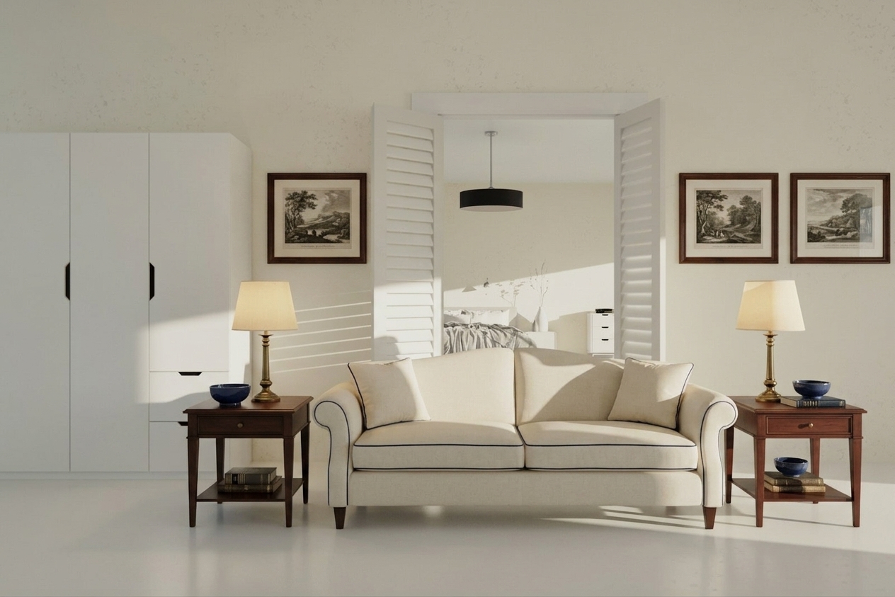 Traditional virtual staging example